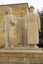Statues on the Avenue of Honour to Atatuerk's Mausoleum