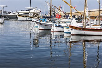 Fishing boats in the harbour of Saint Tropez