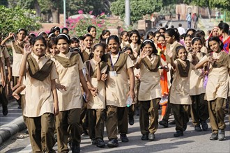 School trip of a girls' class in Jodhpur