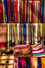 Colourful silk cloths