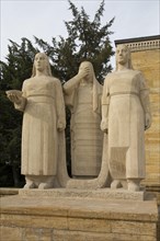 Statues on the Avenue of Honour to Atatuerk's Mausoleum