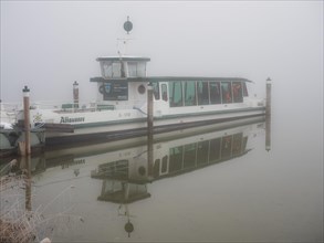 Altaussee solar ship in the fog