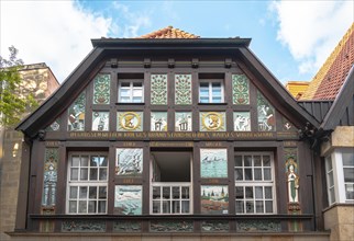 Half-timbered gable from 1856