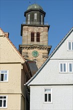 Bell tower of the baroque town church