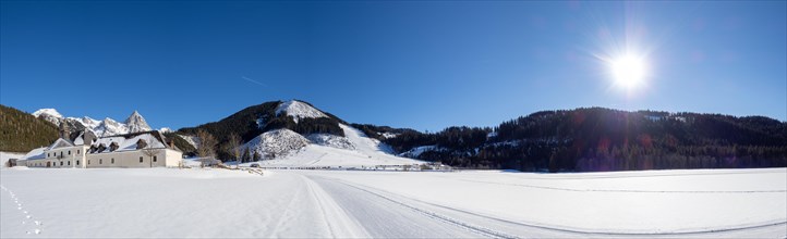 Ski slope and cross-country ski trail