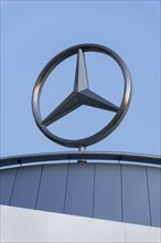 Mercedes star on building of Mercedes Benz branch