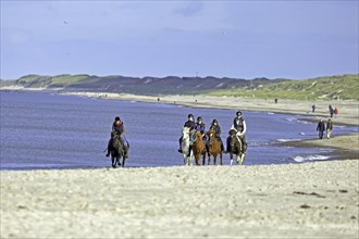 Riders in sand dunes