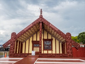 Tamatekapua Meeting House in Ohinemutu on Lake Rotorua