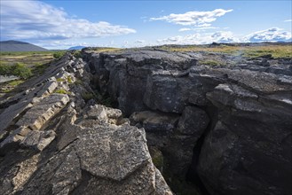 Continental rift between North American and Eurasian Plate