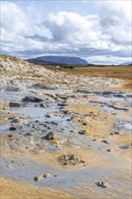 Geothermal landscape with different colours