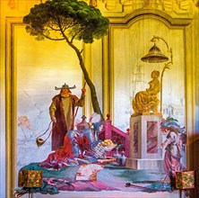 Fresco: Offering of Fruit to the Moon Goddess