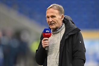 Managing Director Hans-Joachim Watzke BVB Borussia Dortmund with micro SKY interview