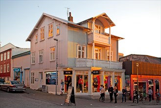 Shopping and restaurant mile in Bankastraeti and Laugavegur