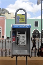 Telephone at the Plaza Mayor in Merida