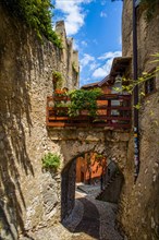 Old town of Malcesine on Monte Baldo