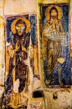 Frescoes in the cave church of Santa Lucia delle Malve