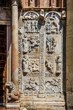 Facade and portal with marble reliefs