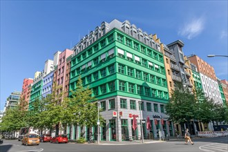 Multi-coloured office building