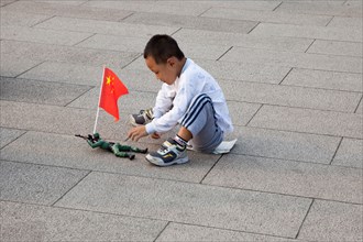 Child in Tiananmen Square