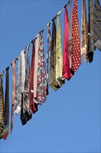 Ties hung on a leash from an action for peace by Soroptimist International