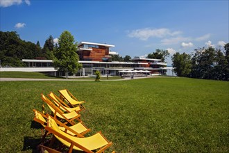 Buchheim Museum and deckchairs in front of it