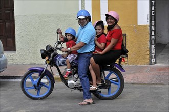 Family outing on the motorbike