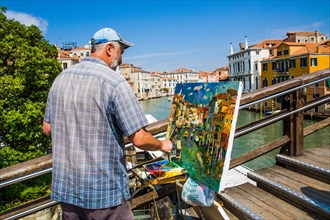 Painters on the Ponte dell'Accademia