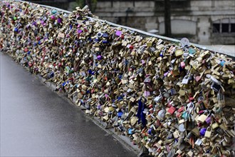 Love locks on the Pont de l'Archeveche