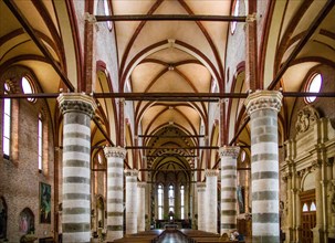 Interior of San Lorenzo in Gothic style