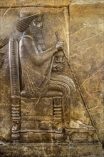 Throne relief (treasury relief) of Darius I the Great Persepolis (Pars)