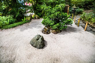 Tea house with Zen garden