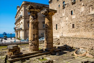 Columns of the 6th century Temple of Neptune Taranto