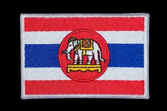 Patch with the Thai flag and a white elephant in the centre