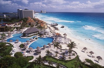 Hotel, beach of Cancun, Caribbean, Quintana Roo