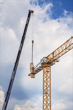 A crane being erected