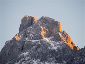 Summit in the evening light