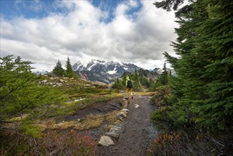 Hikers on trail on Table Mountain