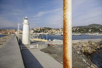 Harbour with lighthouse in Porto Maurizio