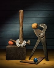 Still life with rolling fork spanner