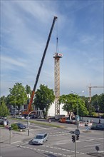 A crane being erected