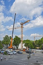 A crane being erected