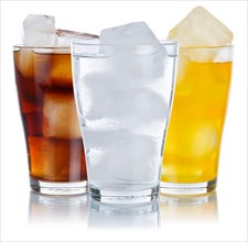 Drinks Lemonade Cola Soft drinks in a glass