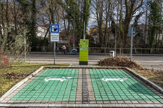 Public charging station for electric vehicles at the Erding District Office