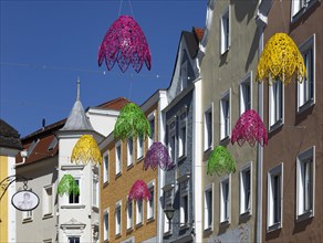 Street decoration in the baroque town