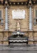 Fountain representing summer season at Quattro Canti