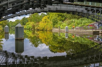 The Lichtenstein Bridge on the Landwehr Canal in Tiergarten