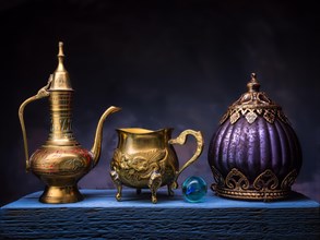 Still life with oriental vessels