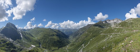 Alpine panorama near the Nufenen Pass