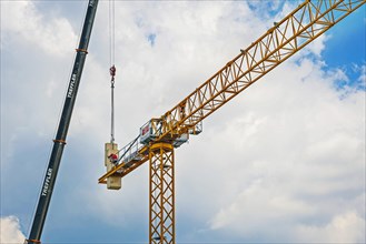 A crane being erected