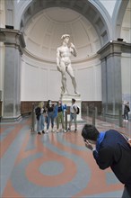 Tourists in a museum